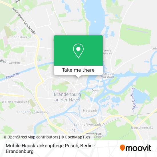 Mobile Hauskrankenpflege Pusch map