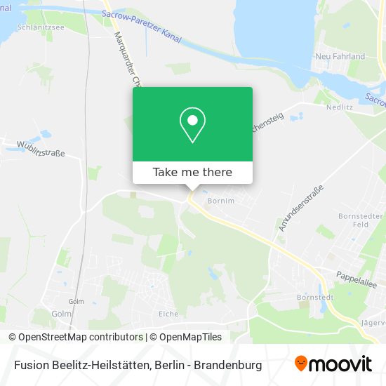 Fusion Beelitz-Heilstätten map