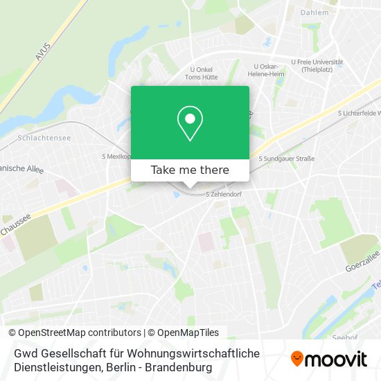 Gwd Gesellschaft für Wohnungswirtschaftliche Dienstleistungen map