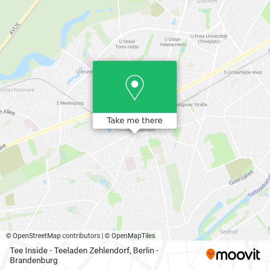 Tee Inside - Teeladen Zehlendorf map