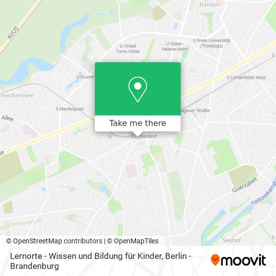 Lernorte - Wissen und Bildung für Kinder map