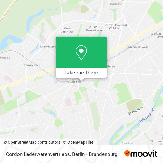 Cordon Lederwarenvertriebs map