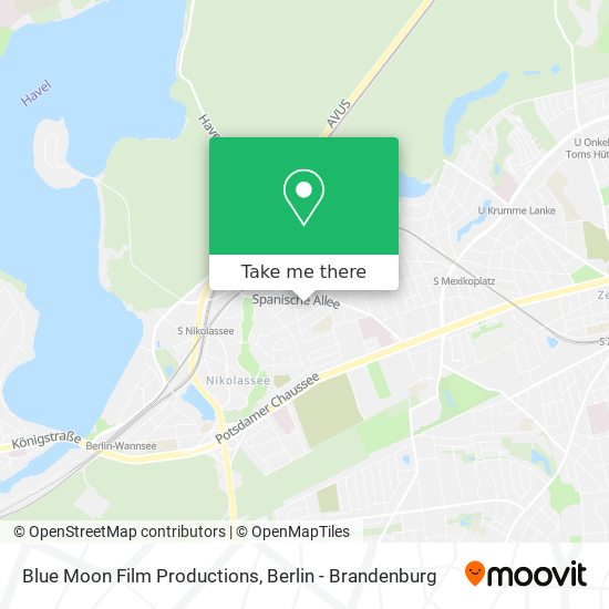 Blue Moon Film Productions map