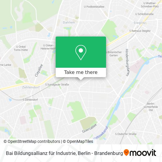 Bai Bildungsallianz für Industrie map