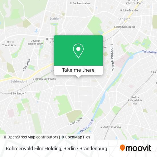 Böhmerwald Film Holding map