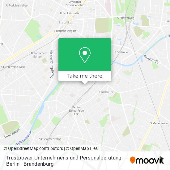 Карта Trustpower Unternehmens-und Personalberatung