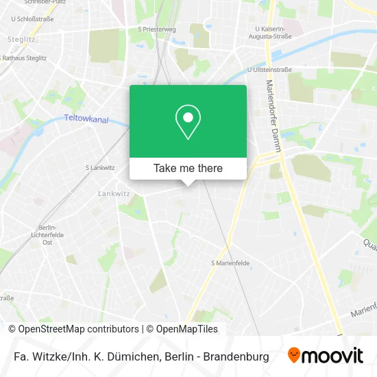 Карта Fa. Witzke/Inh. K. Dümichen