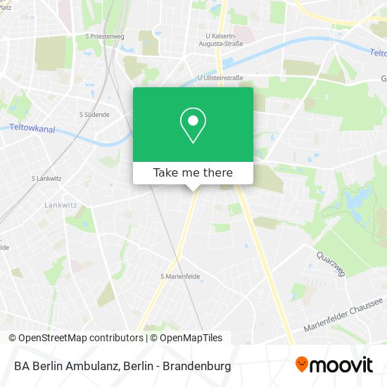 BA Berlin Ambulanz map