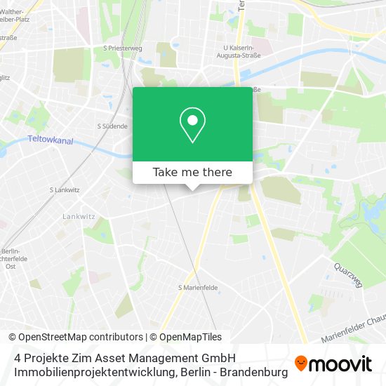 4 Projekte Zim Asset Management GmbH Immobilienprojektentwicklung map