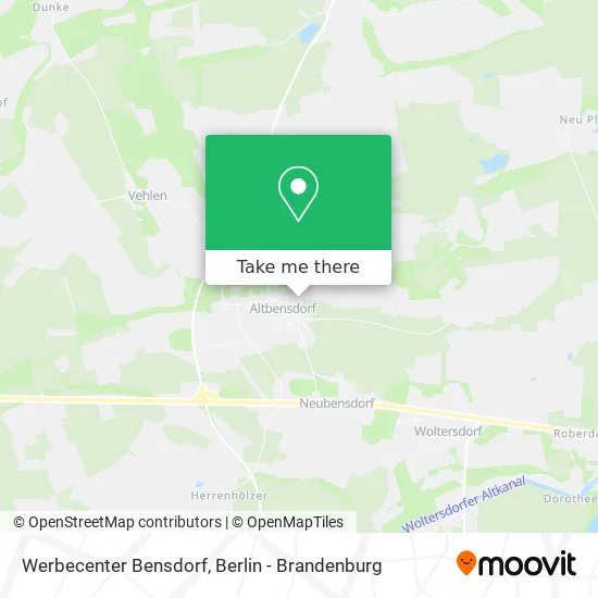 Werbecenter Bensdorf map