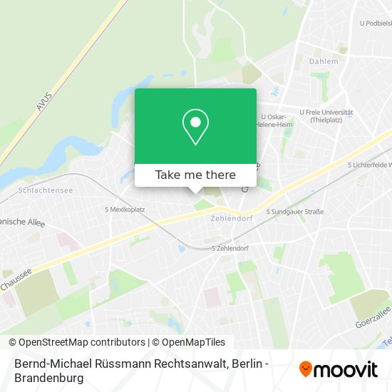 Bernd-Michael Rüssmann Rechtsanwalt map