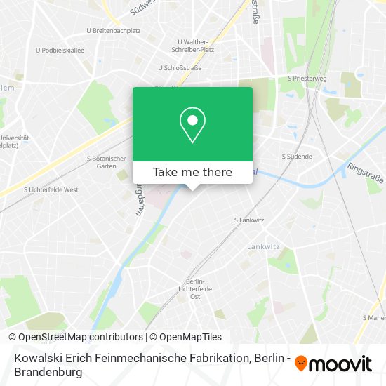Kowalski Erich Feinmechanische Fabrikation map