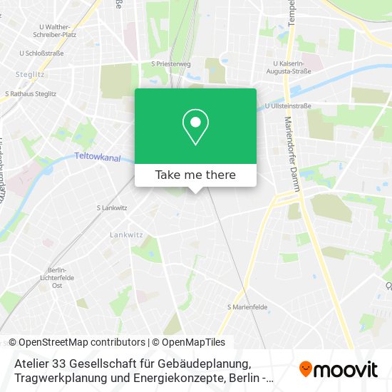 Карта Atelier 33 Gesellschaft für Gebäudeplanung, Tragwerkplanung und Energiekonzepte