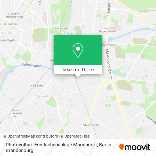 Photovoltaik-Freiflächenanlage Mariendorf map