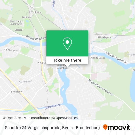 Scoutfox24 Vergleichsportale map