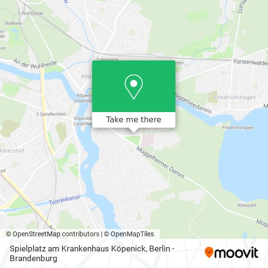 Карта Spielplatz am Krankenhaus Köpenick