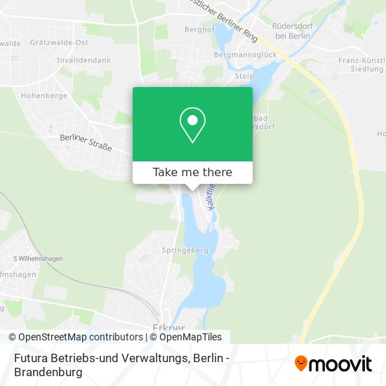 Futura Betriebs-und Verwaltungs map