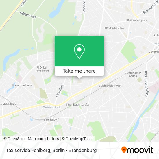 Taxiservice Fehlberg map