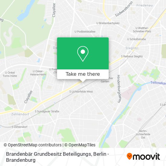 Карта Brandenbär Grundbesitz Beteiligungs