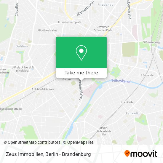 Zeus Immobilien map