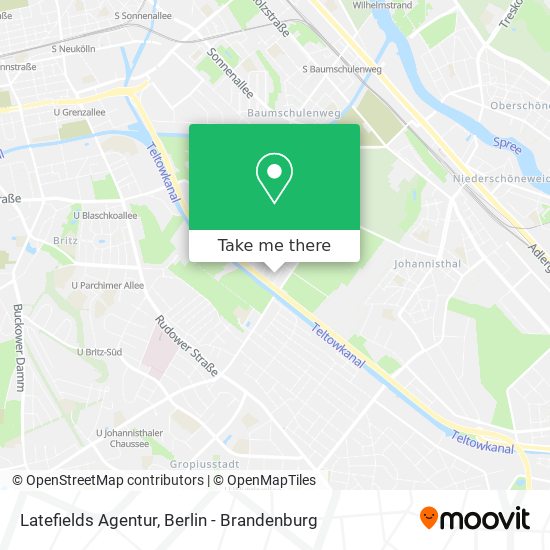 Latefields Agentur map