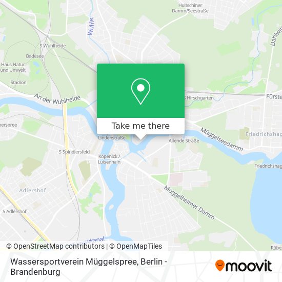 Wassersportverein Müggelspree map