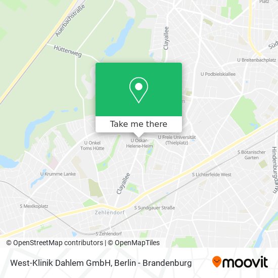 West-Klinik Dahlem GmbH map
