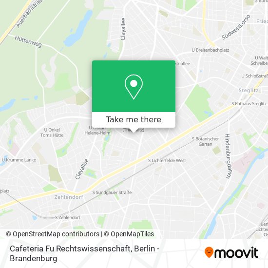 Cafeteria Fu Rechtswissenschaft map
