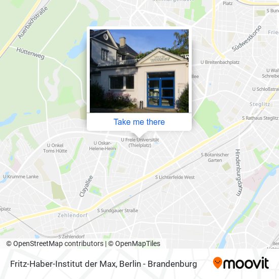 Fritz-Haber-Institut der Max map