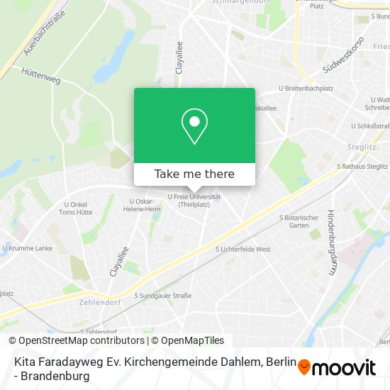 Kita Faradayweg Ev. Kirchengemeinde Dahlem map