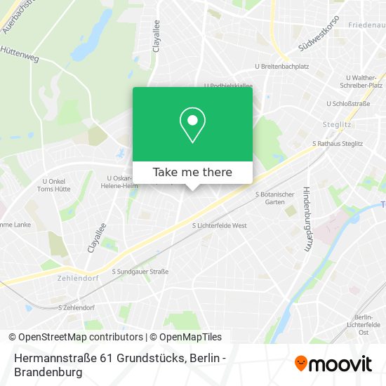 Hermannstraße 61 Grundstücks map