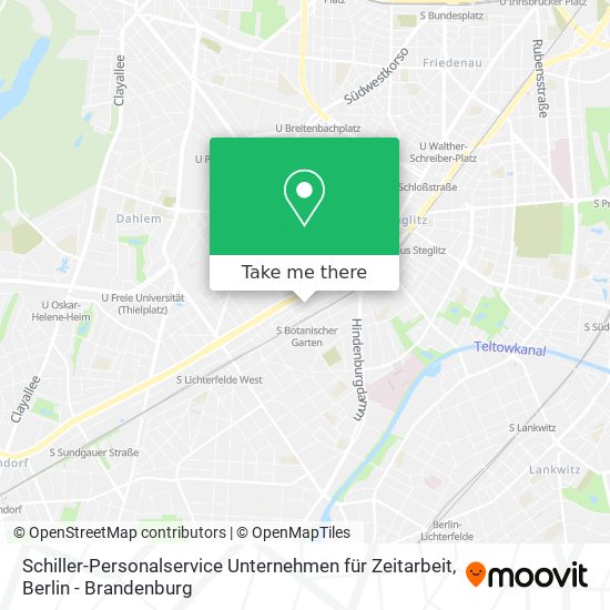 Карта Schiller-Personalservice Unternehmen für Zeitarbeit