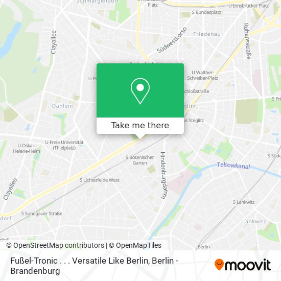 Карта Fußel-Tronic . . . Versatile Like Berlin