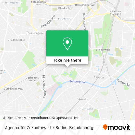 Карта Agentur für Zukunftswerte