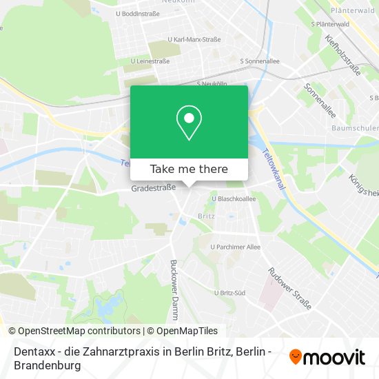 Dentaxx - die Zahnarztpraxis in Berlin Britz map