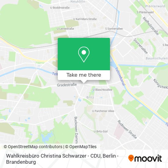 Wahlkreisbüro Christina Schwarzer - CDU map