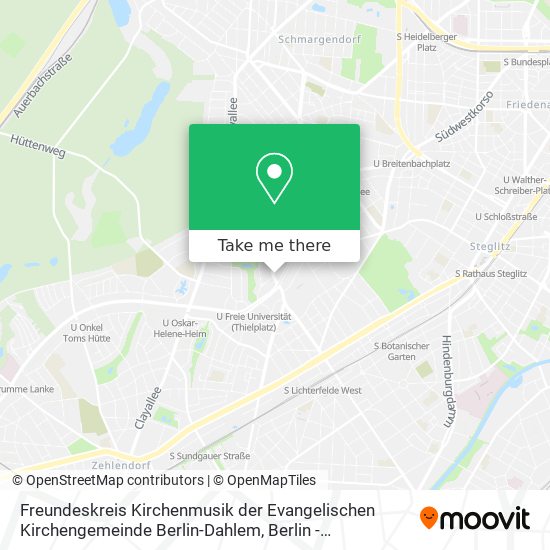 Freundeskreis Kirchenmusik der Evangelischen Kirchengemeinde Berlin-Dahlem map
