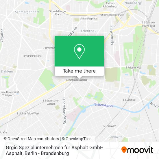 Grgic Spezialunternehmen für Asphalt GmbH Asphalt map