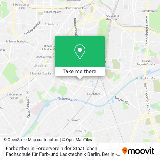 Farbortberlin Förderverein der Staatlichen Fachschule für Farb-und Lacktechnik Berlin map