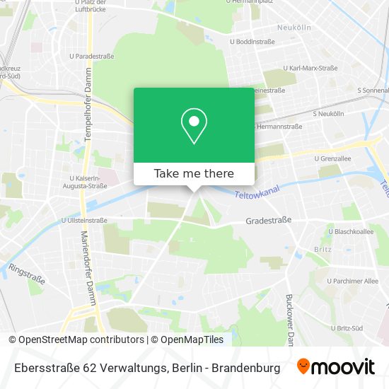 Ebersstraße 62 Verwaltungs map