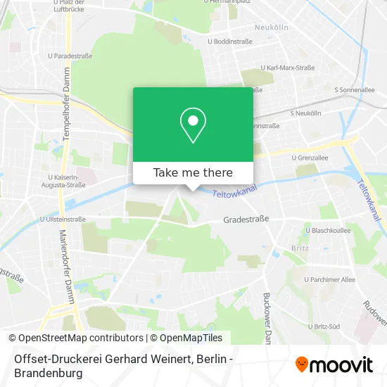 Карта Offset-Druckerei Gerhard Weinert