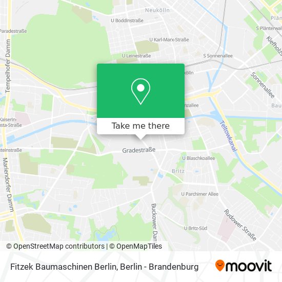 Fitzek Baumaschinen Berlin map