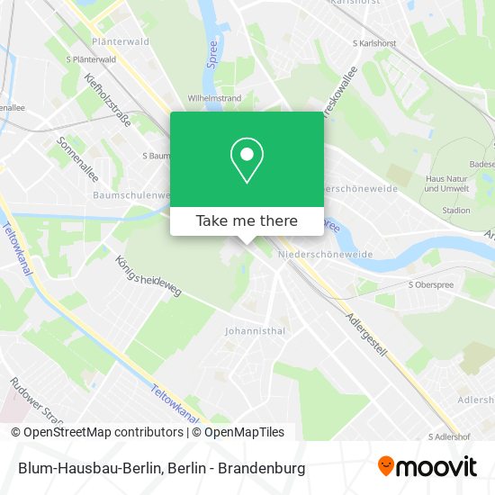 Blum-Hausbau-Berlin map