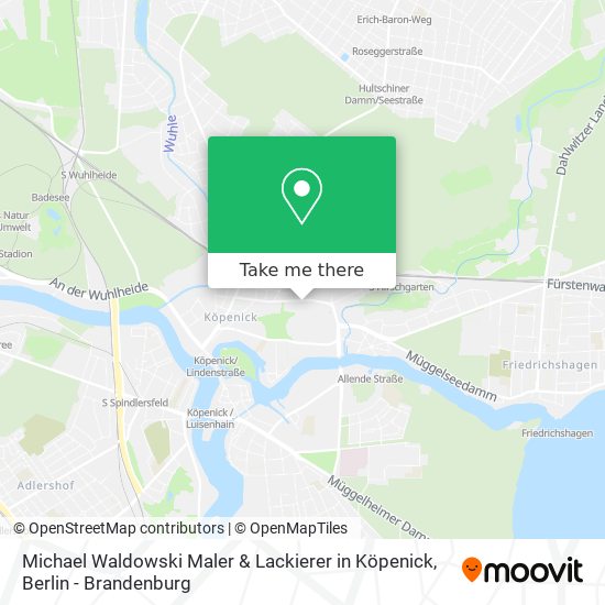 Карта Michael Waldowski Maler & Lackierer in Köpenick