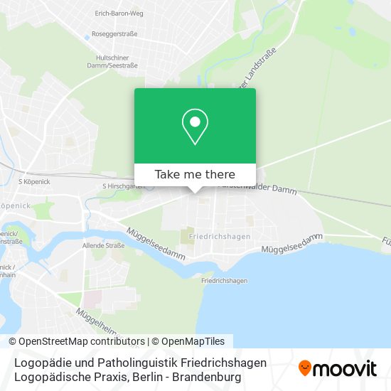 Logopädie und Patholinguistik Friedrichshagen Logopädische Praxis map