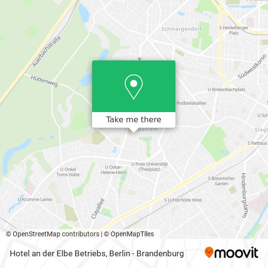 Карта Hotel an der Elbe Betriebs