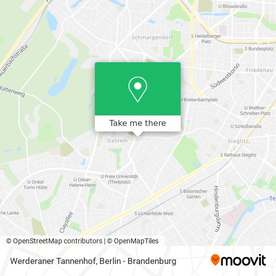 Werderaner Tannenhof map