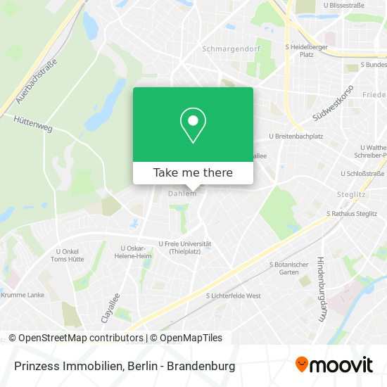 Prinzess Immobilien map