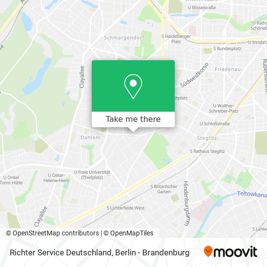 Richter Service Deutschland map