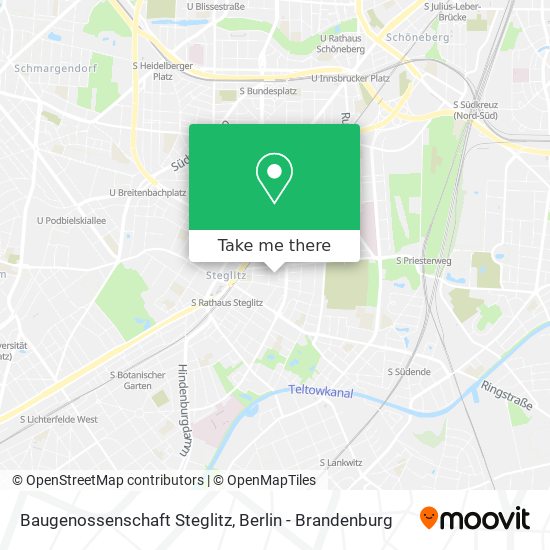 Baugenossenschaft Steglitz map